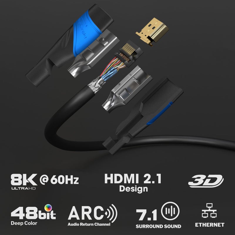 KabelDirekt 4K HDMI Cable â€“ 20ft & Longer HDMI Cables (20ftâ€“75ft) â€“ German-Engineered HDMI Cord â€“ Supports 4K@60Hz, UHD, HDR, ARC, Ethernet â€“ HDMI Cable for Playstation3/4/5, HDTV, PC, Gaming Consoles - Image 2